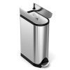 simplehuman BUTTERFLY Motylkowy Kosz Pedałowy 18 l Stal FPP / Srebrny